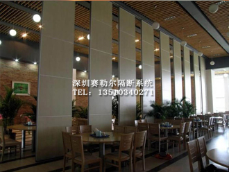 深圳专业定制各种酒店餐厅活动隔断隔墙移动屏风价格优惠