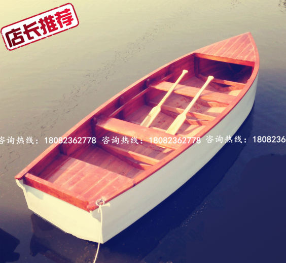 木船 手划船厂家 供应欧式木船 观光船 情侣手划船