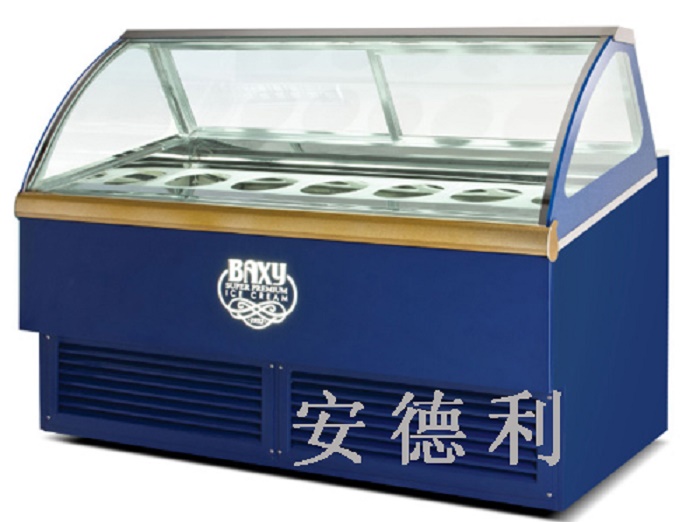 直销安德利圆桶冰淇淋展示柜  冰淇淋柜款式  厂家直销  质量保证