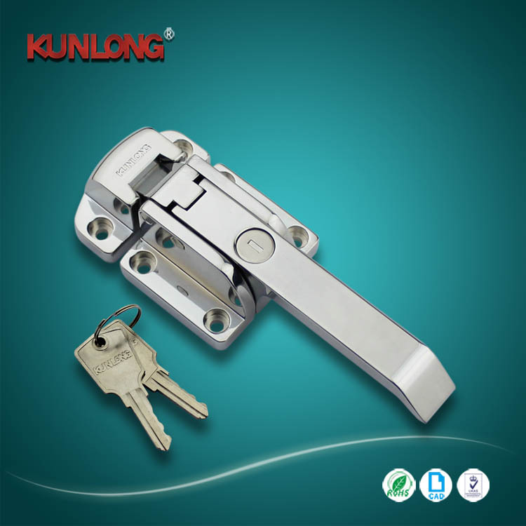 尚坤SK1-093-3密闭箱体专用把手/锌合金压缩式手柄/带锁芯杠杆锁