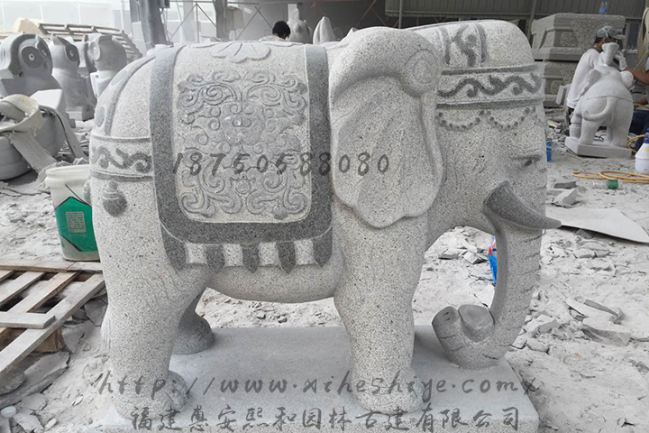 石雕大象的雕刻及加工过程