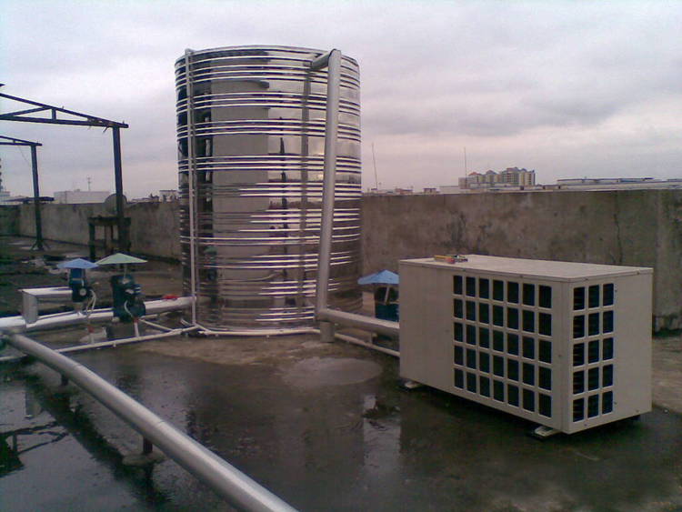 高明区空气热泵工程，太阳能热水器，空气能，工厂热水解决方案 空气能热水器图片