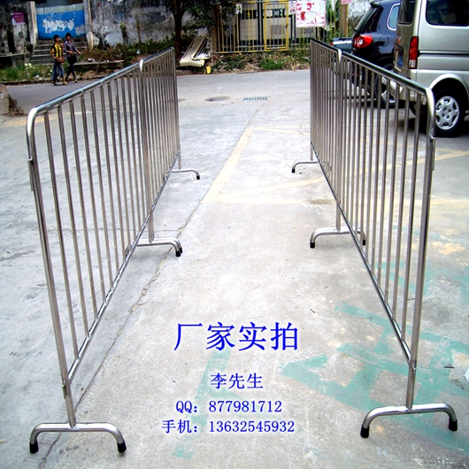 不锈钢活动铁马护栏 不锈钢活动护栏 厂家不锈钢活动护栏