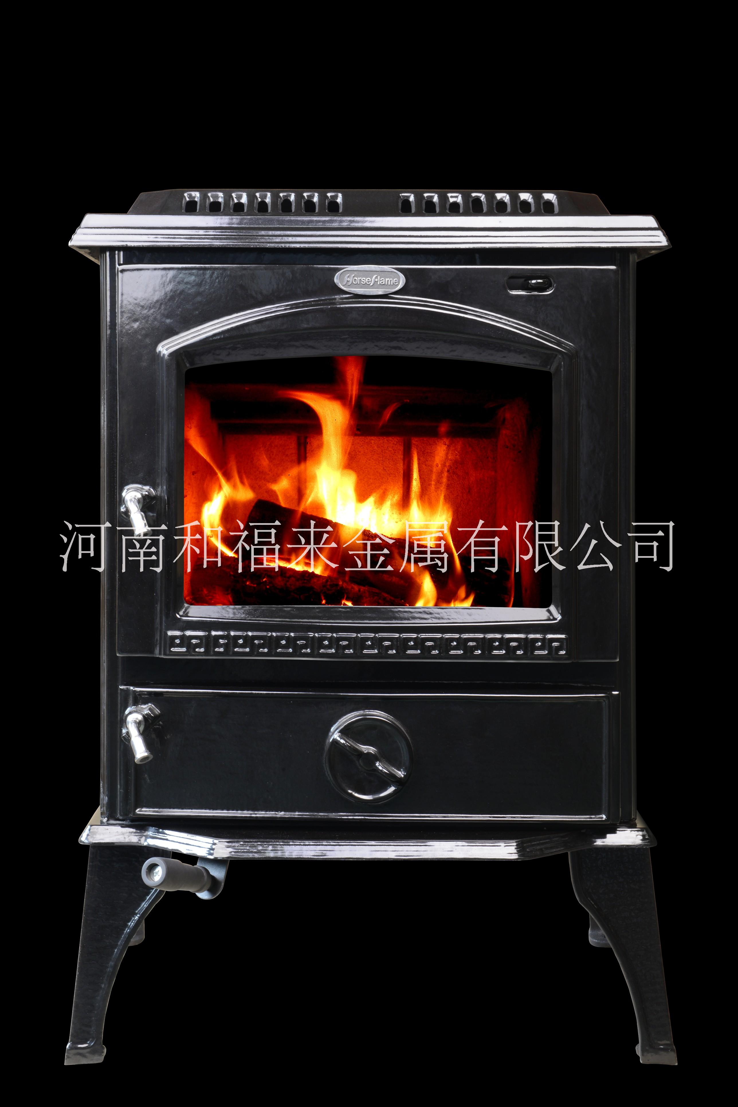 多燃料真火燃木炉子 铸铁壁炉HF717U黑色