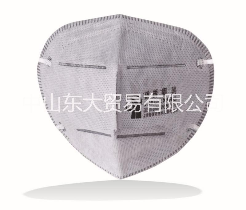 锦绣粤兴9500一次性活性炭口罩耳带折叠式防毒防尘口罩