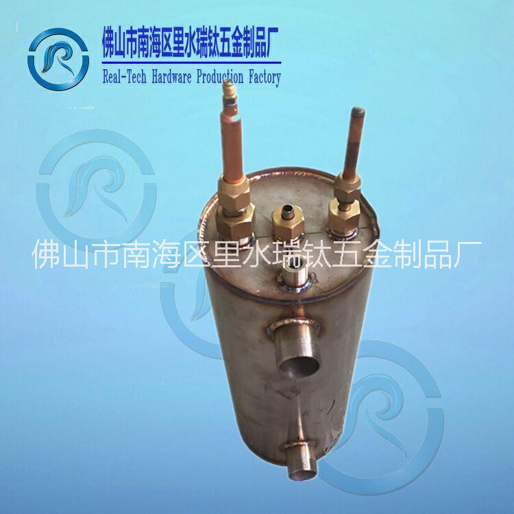 壳管式盘管纯钛管蒸发器 壳管式盘管纯钛管蒸发器换热冷凝器图片
