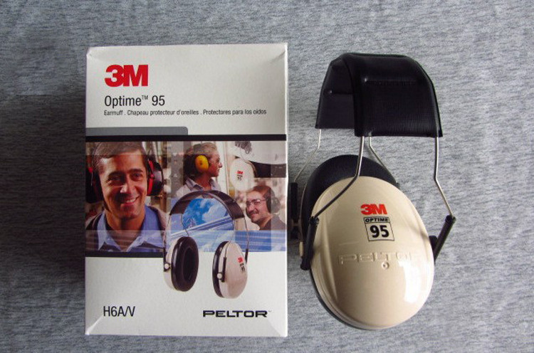 3M H6A耳罩 降噪耳罩 头带式工业学习射击降噪耳罩