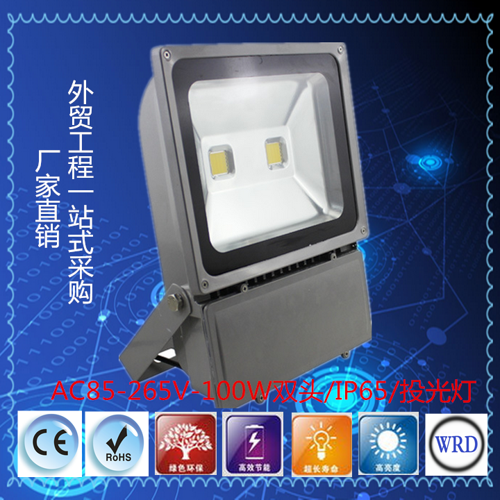 100W LED投光灯泛光灯