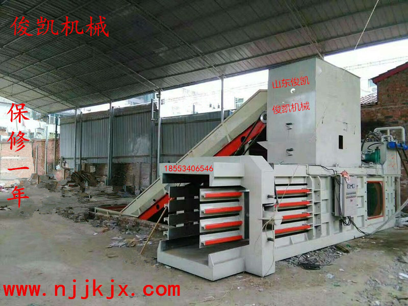 卧式打包机JK-120A俊凯废纸打包机厂家直销山东俊凯机械厂