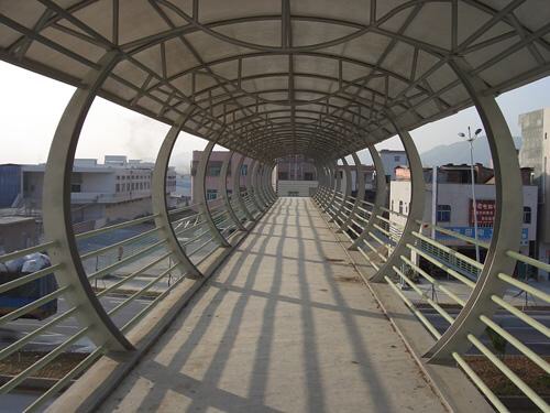 杭州钢结构天桥连廊供应商    天桥连廊设计
