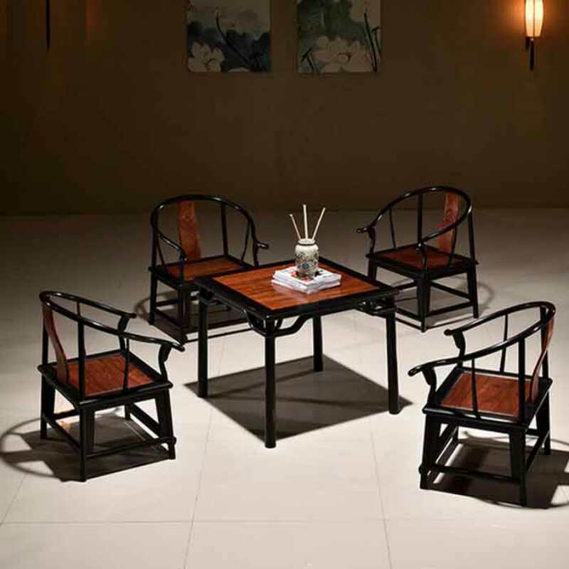 深圳餐厅家具定做北欧复古实木餐椅现代简约布艺真皮椅子咖啡馆桌椅茶餐厅桌椅组合图片