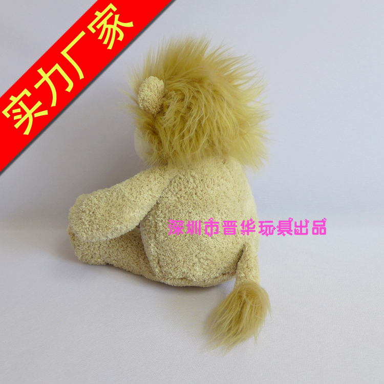 深圳市狮子公仔厂家狮子公仔玩具厂家定制坐姿狮子毛绒玩具 狮子毛绒公仔 样板房促销礼品