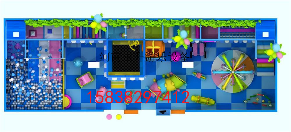 新款畅销电动淘气堡儿童乐园设备宝宝乐园儿童探险乐园图片
