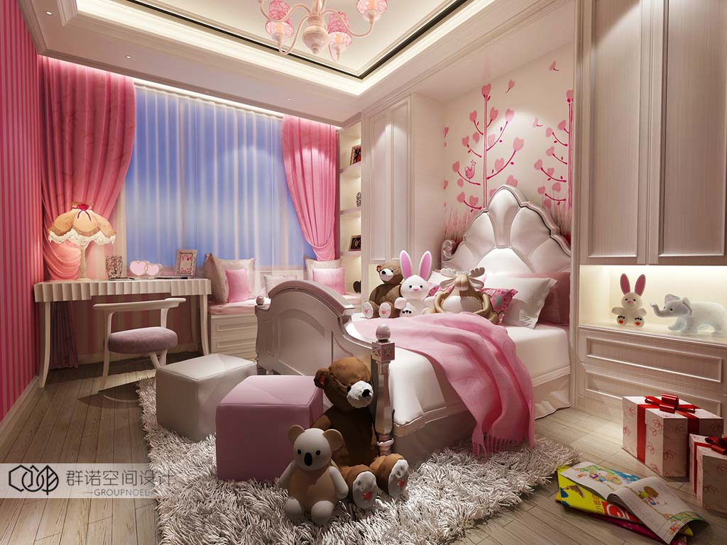 上海男孩女孩儿童房简单装修注意事项婴儿房装修效果图图片