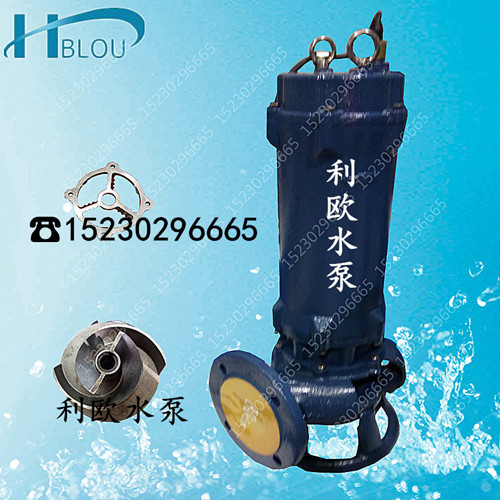 利欧WQK30-15潜水切割式排污泵泥浆泵液下渣浆泵脱硫泵吸沙泵