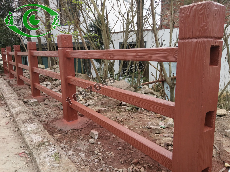 江西水泥仿木栏杆3-6型报价  江西水泥仿木栏杆生产厂家