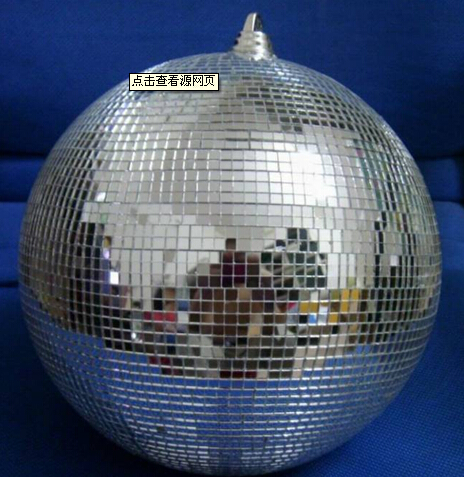 舞台灯光玻璃球银色镜面球迪斯科球/闪光球/霹雳球/玻璃球/圣诞球/舞台球/18寸图片