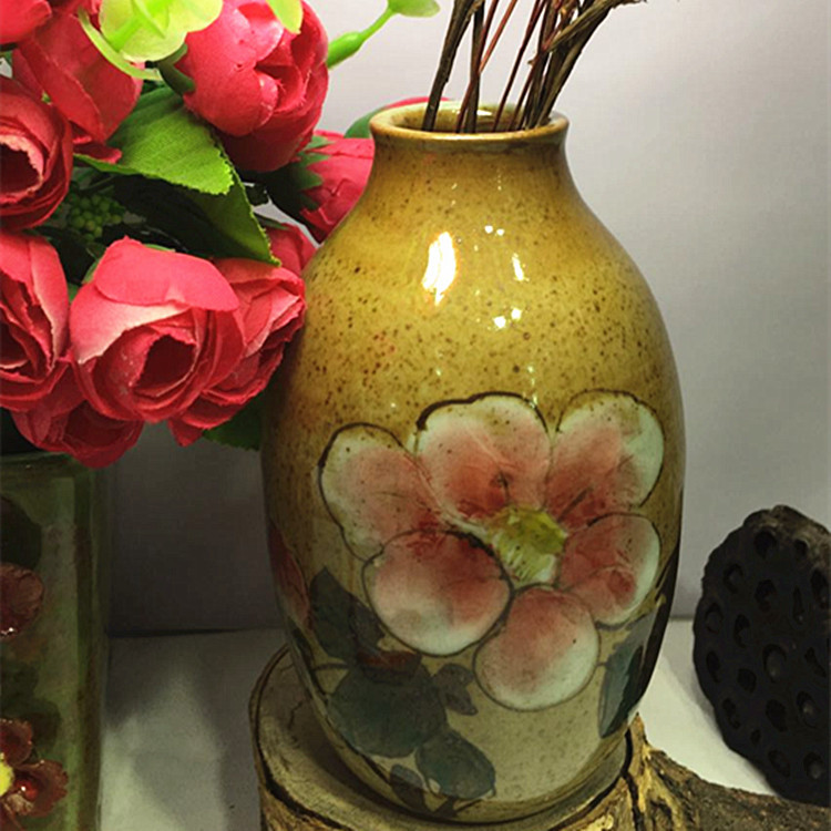 上海市景德镇陶瓷手绘粉彩花瓶摆件厂家