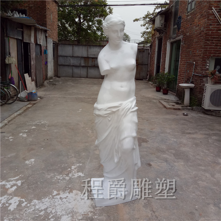 广东雕塑厂家 现货供应玻璃钢断臂维纳斯雕塑 欧式人像女神雕塑 商场园林客厅装饰摆件图片