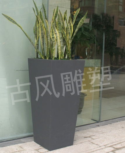 武汉市玻璃钢花盆，室内树脂花盆厂家