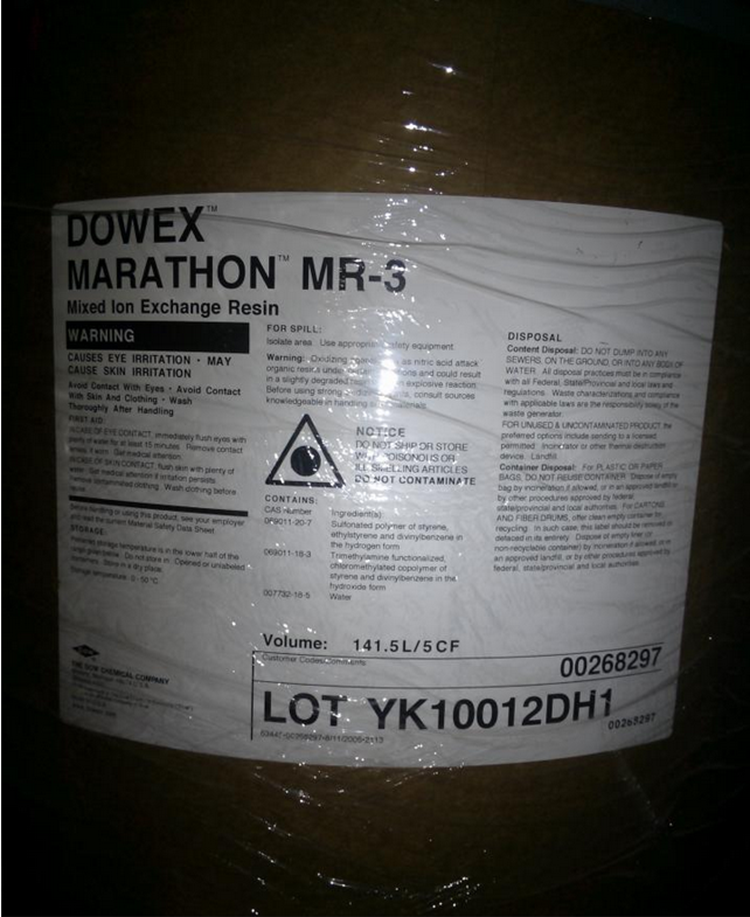 供应美国陶氏MR-450 UPW超纯水抛光树脂MR-3 UPW超纯水抛光树脂