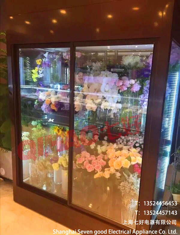 吉安移门式鲜花展示柜花店鲜花冷藏柜图片