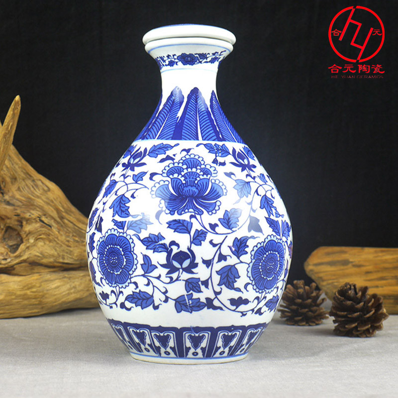 景德镇陶瓷器酒瓶生产厂家图片
