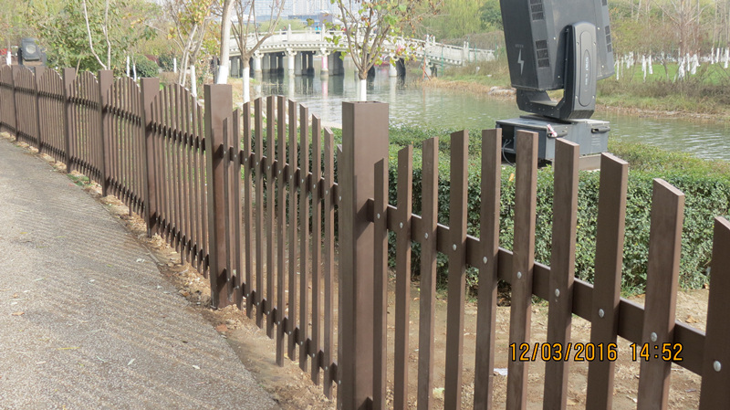 西安塑木围栏，塑木户外围栏，西安生产厂家，厂家直销，图片