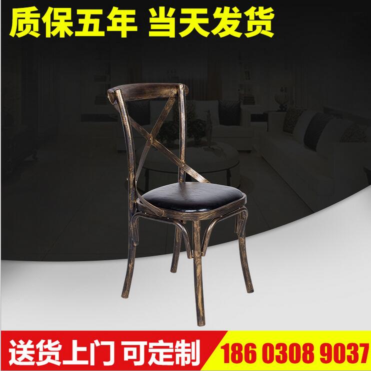 古铜餐厅椅美式家具椅 供应商古铜餐厅椅厂家美式X椅子报价