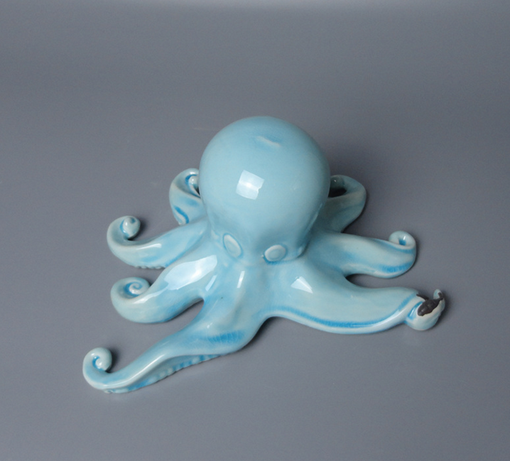 海洋系列铁锈陶瓷工艺品摆件铁锈章鱼套件厂家可支持定做