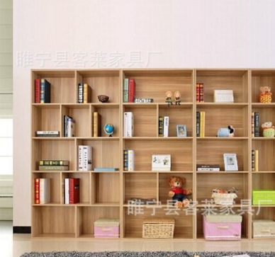 厂家直销客莱家居简易儿童玩具柜自由组合储物书柜收纳书架货架木质格子柜图片