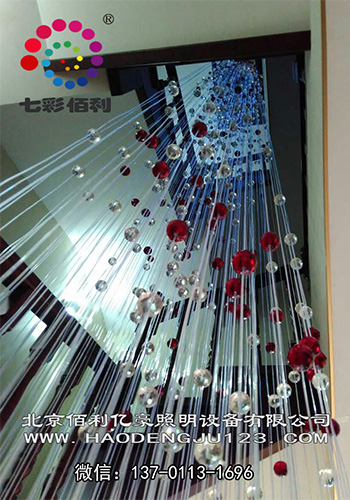 北京学校光纤楼梯吊灯