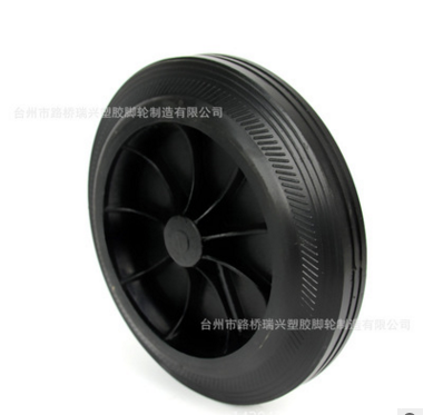 供应订制黑色耐磨橡胶轮 耐油橡胶减震轮 价格低廉