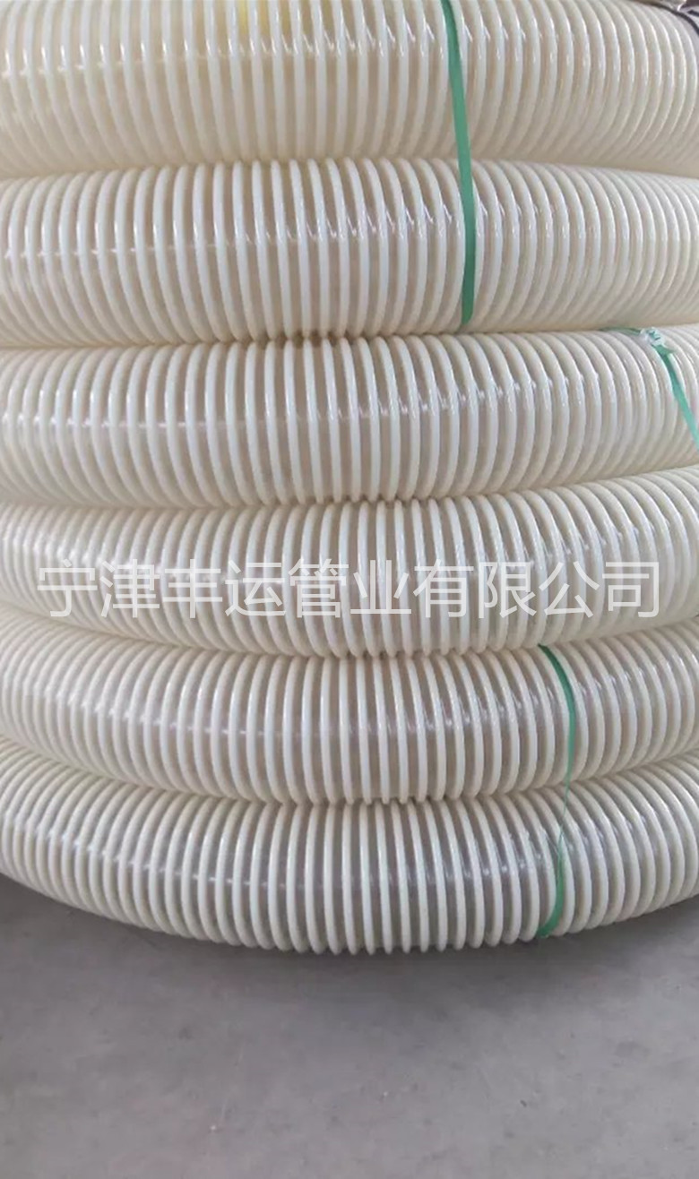 厂家直销 广东PU塑筋波纹管透明塑料螺纹管聚氨酯物料输送软管