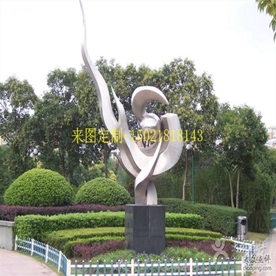 上海定制不锈钢校园雕塑大型景观图片