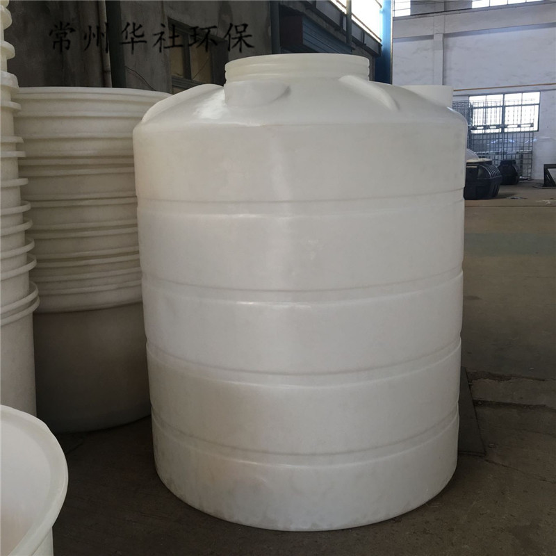 常州华社3000LPE塑料卧式水塔储水罐塑胶蓄水桶圆形卧式桶PE耐酸碱化工桶 塑料水塔 3吨水塔