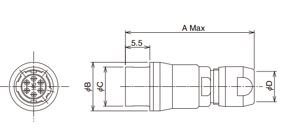 HR10-10J-12P(73) 广濑圆形连接器Hirose北京现货代理HRS镀金触头连接器