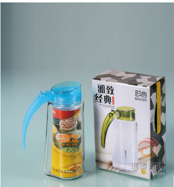 创意厨房用品防漏玻璃控油壶 广告调味瓶 油醋瓶650ml