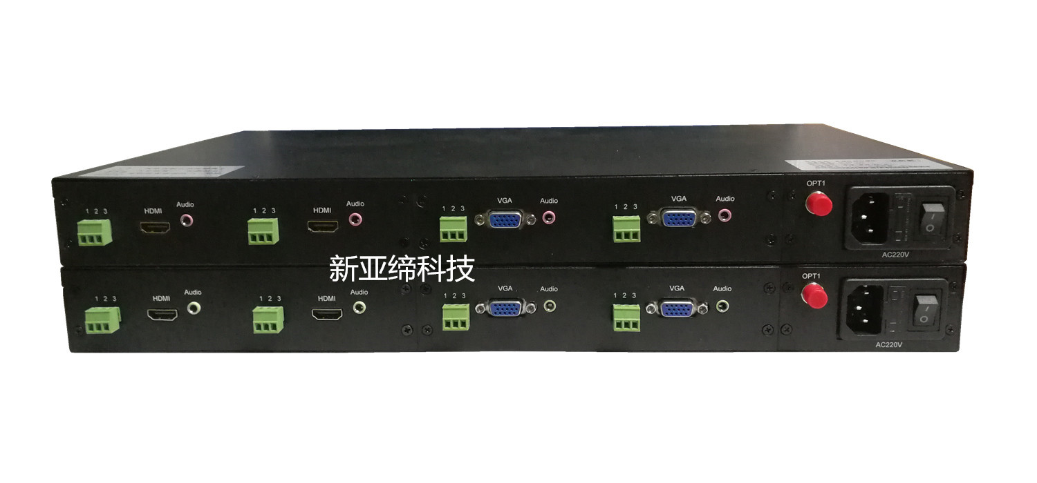4路混合高清DVI/VGA/HDMI/SDI数字视频光端机,单纤单模,任意组合 4路混合DVI/VGA光端机