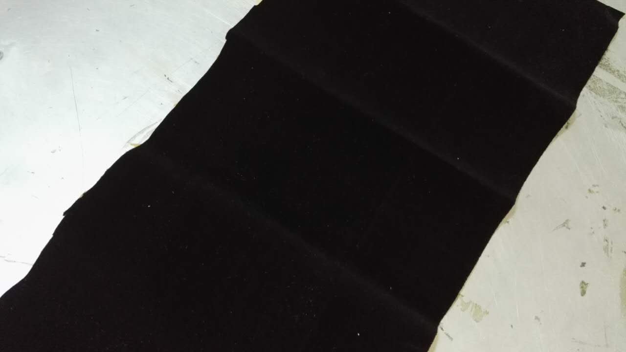 黑色防静电绒布 单面胶黑色防静电绒布创誉生产13824350657