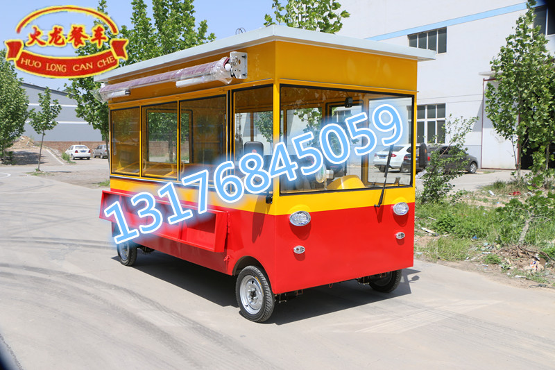 德州火龙餐车专业生产多功能移动冷饮车
