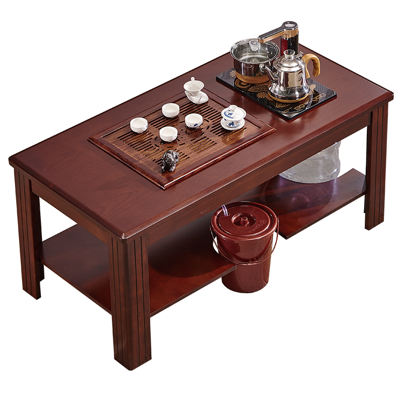 仿古实木茶道桌，实木茶海，镂空雕花，接受定制