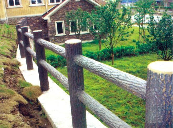 山东仿木栏杆模具济南景观园艺护栏山东仿树栏杆模具济南景观园艺护栏图片