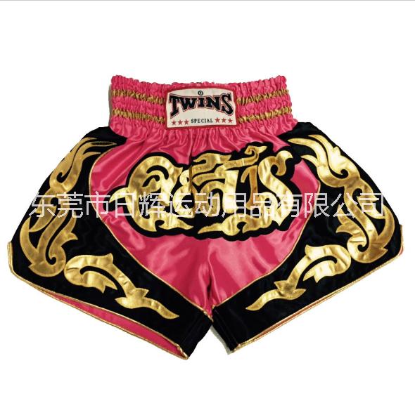 泰拳短裤男女 TWINS新款泰国 拳击裤 比赛散打格斗短裤粉色