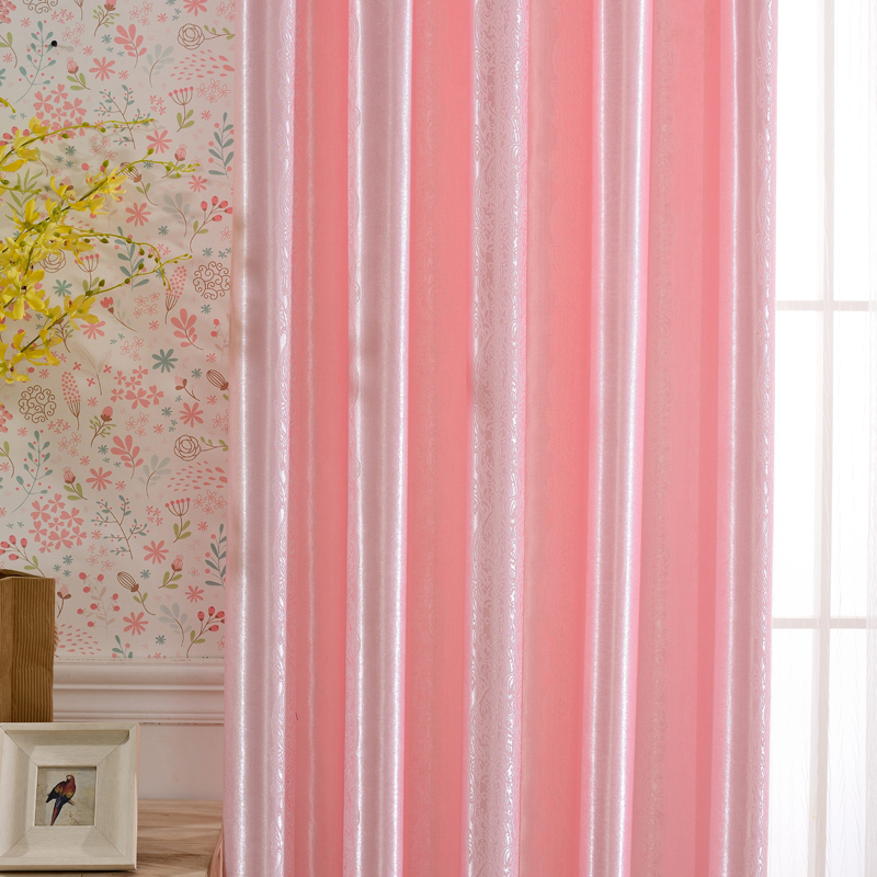 简约现代布料窗帘成品定制遮光卧室客厅飘窗落地纱布新品布艺