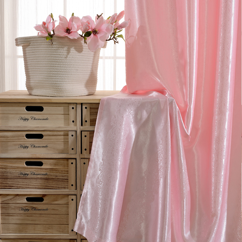 简约现代布料窗帘成品定制遮光卧室客厅飘窗落地纱布新品布艺