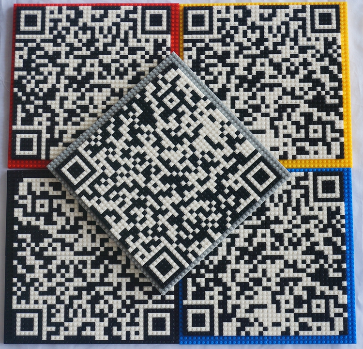 拼装二维码支付扫码积木二维码私人创意订制LOZ微型颗粒钻石DIY微信号公众号图片