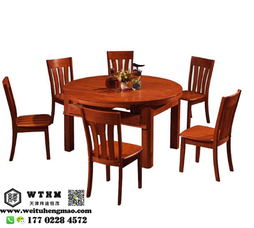 天津中式实木餐桌椅 欧式实木餐桌椅价格 餐桌椅图片