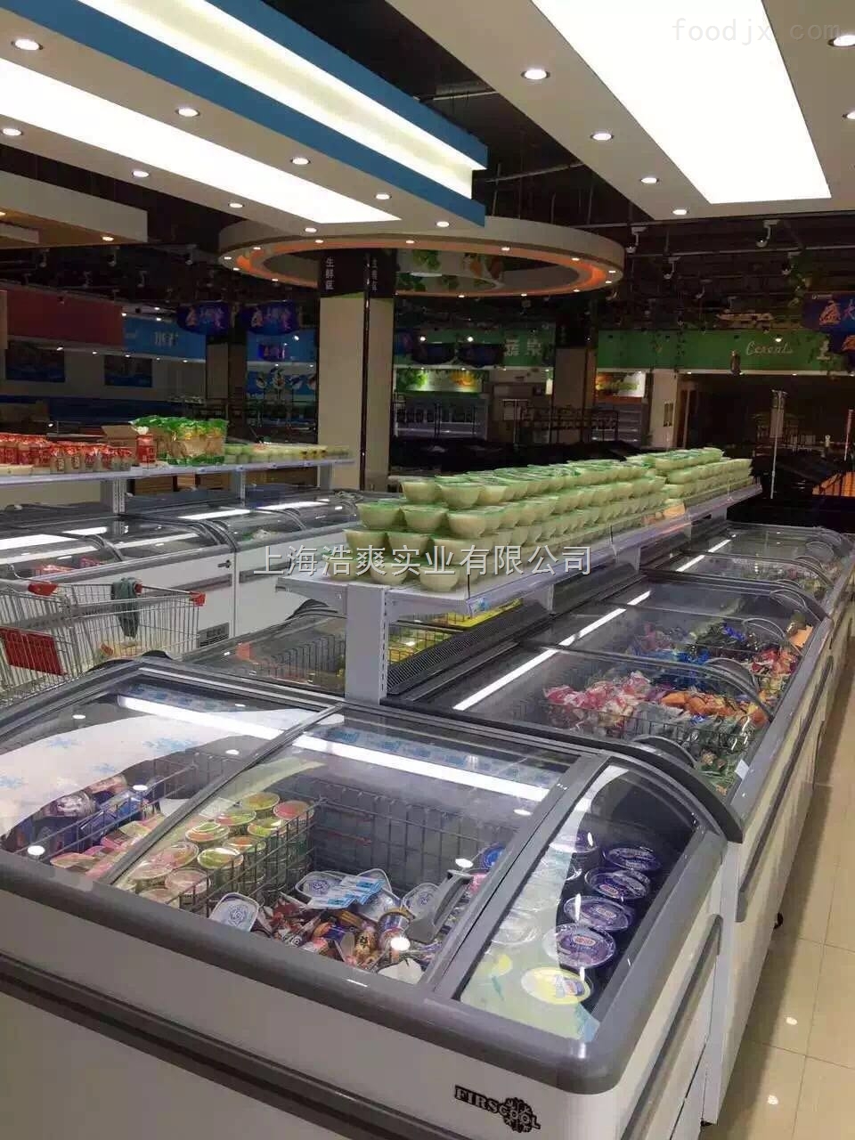 出售组合式冷冻展示柜 ，超市大型商用岛柜优惠出售