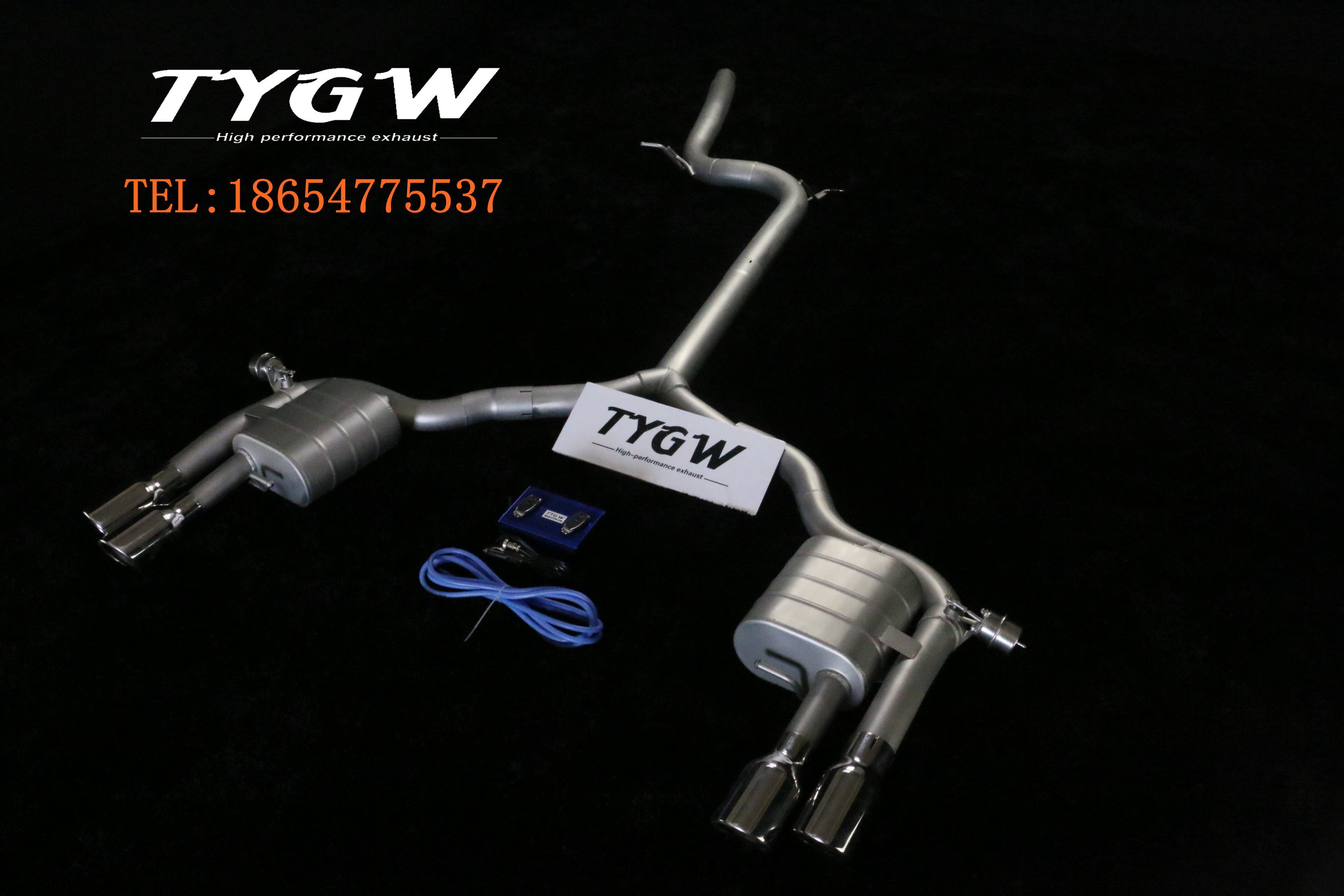 新款奥迪A4排气管  TYGW高性能排气  智能排气阀门  tygw不锈钢排气